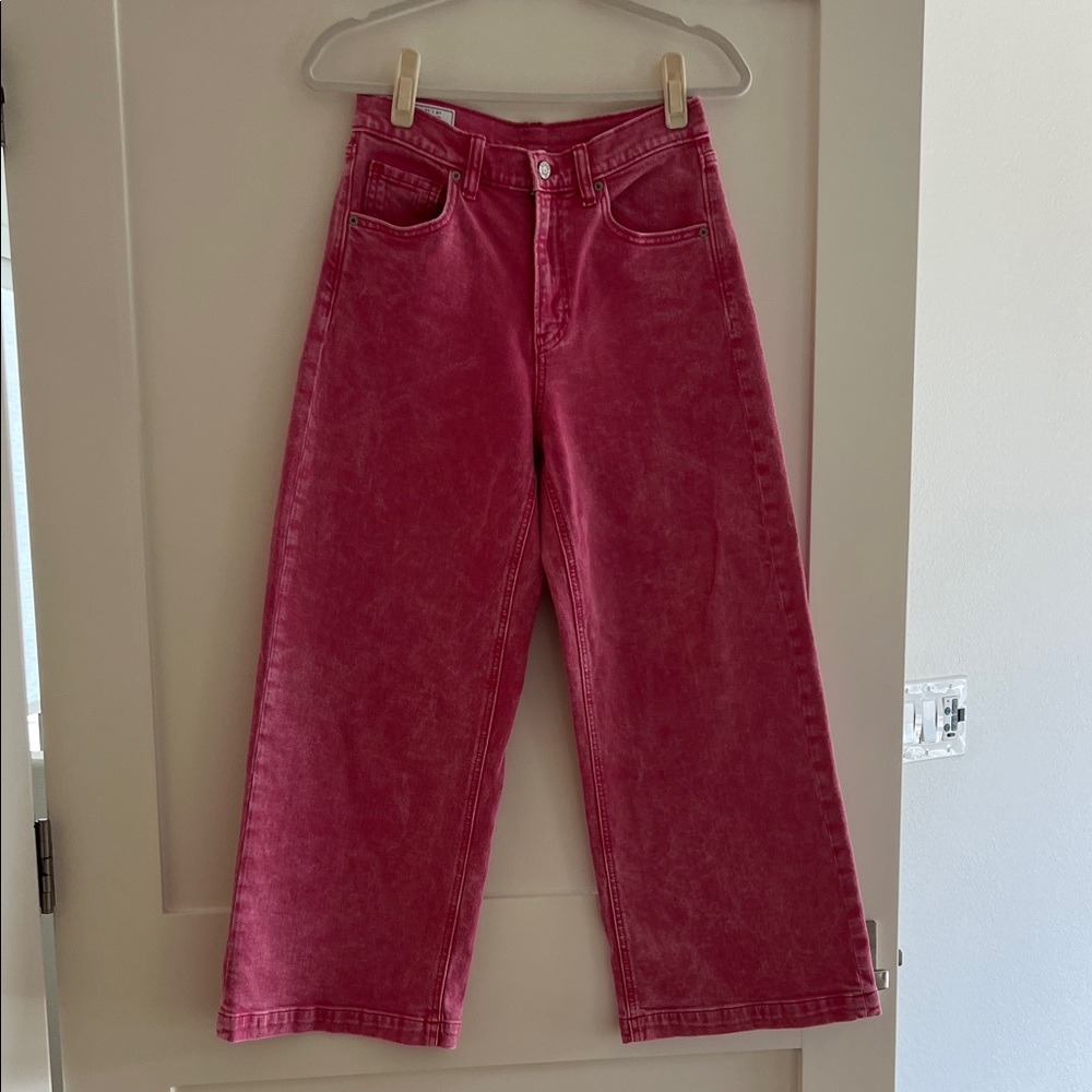 GAP High-Rise Stride Wide-Leg Ankle Jeans